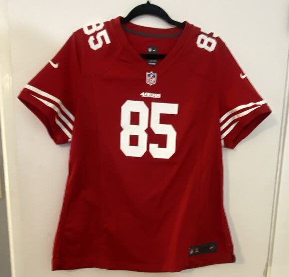 Nike Tops - Nike NFL 49ers Vernon Davis #85 Jersey Womens XXL Red On Field Football